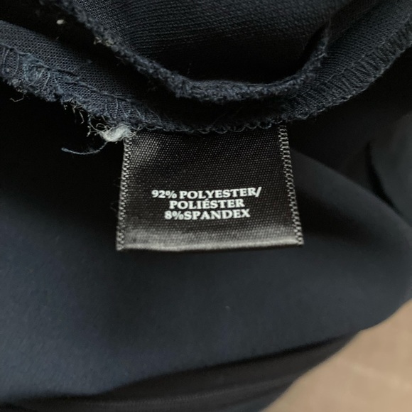 Ann Taylor Navy Stretch A-Line Shirt - Picture 7 of 8